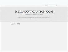 Tablet Screenshot of mediacorporation.com